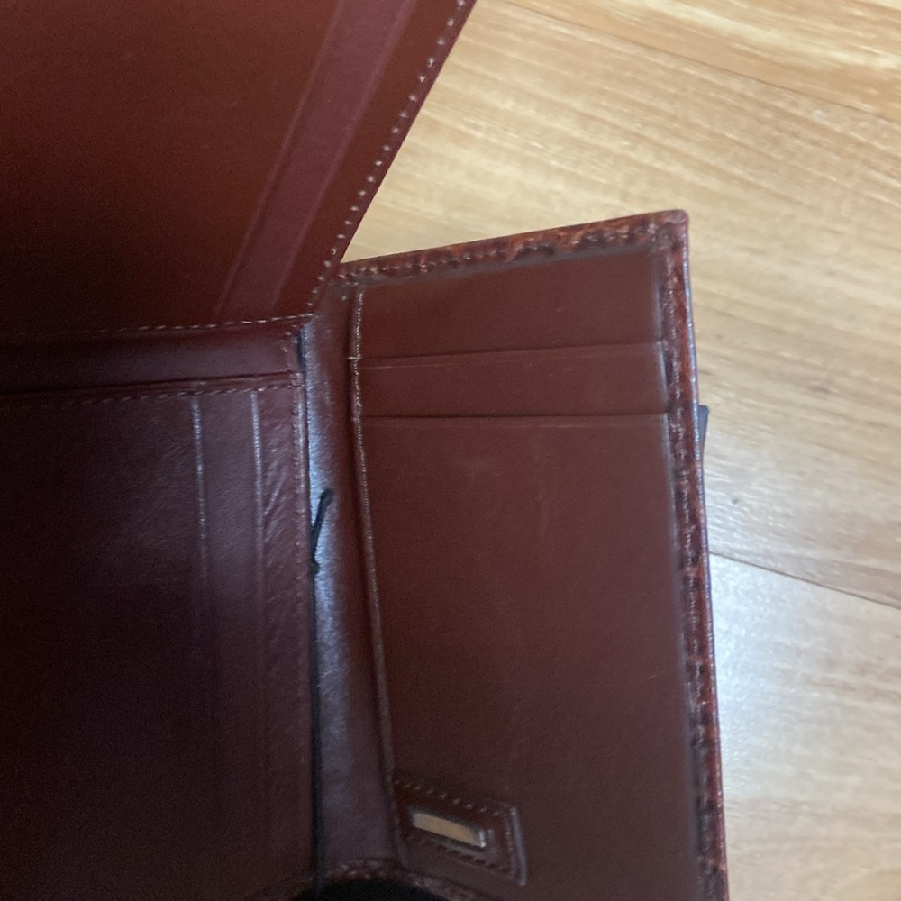 Geoffrey Beene LFOD croco print leather wallet - Picture 4 of 4